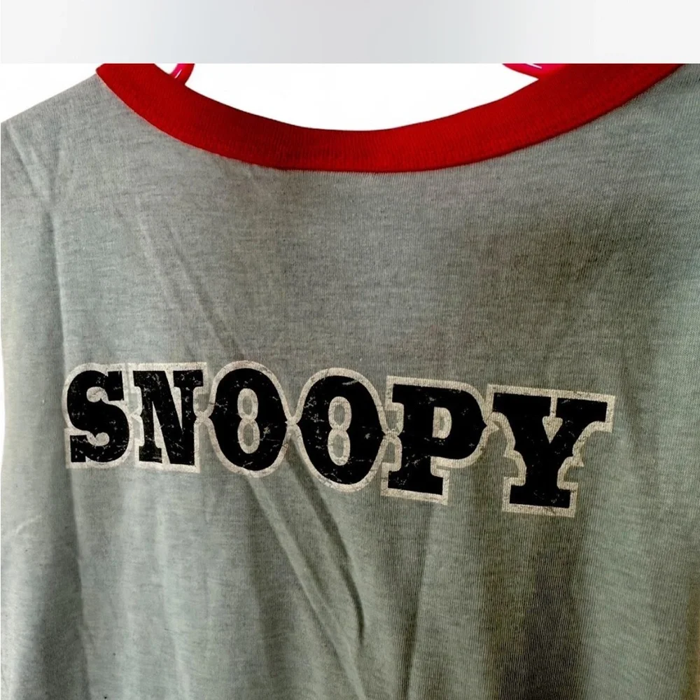 Peanuts Snoopy Kids Tank Top - Gray and Red - Picture 5 of 6